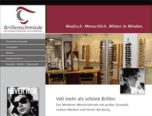 Tablet Screenshot of brillenschmiede.net